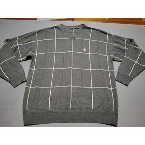 Nautica Sweater Mens XL Gray Pullover Preppy College Casual Knit Outdoors